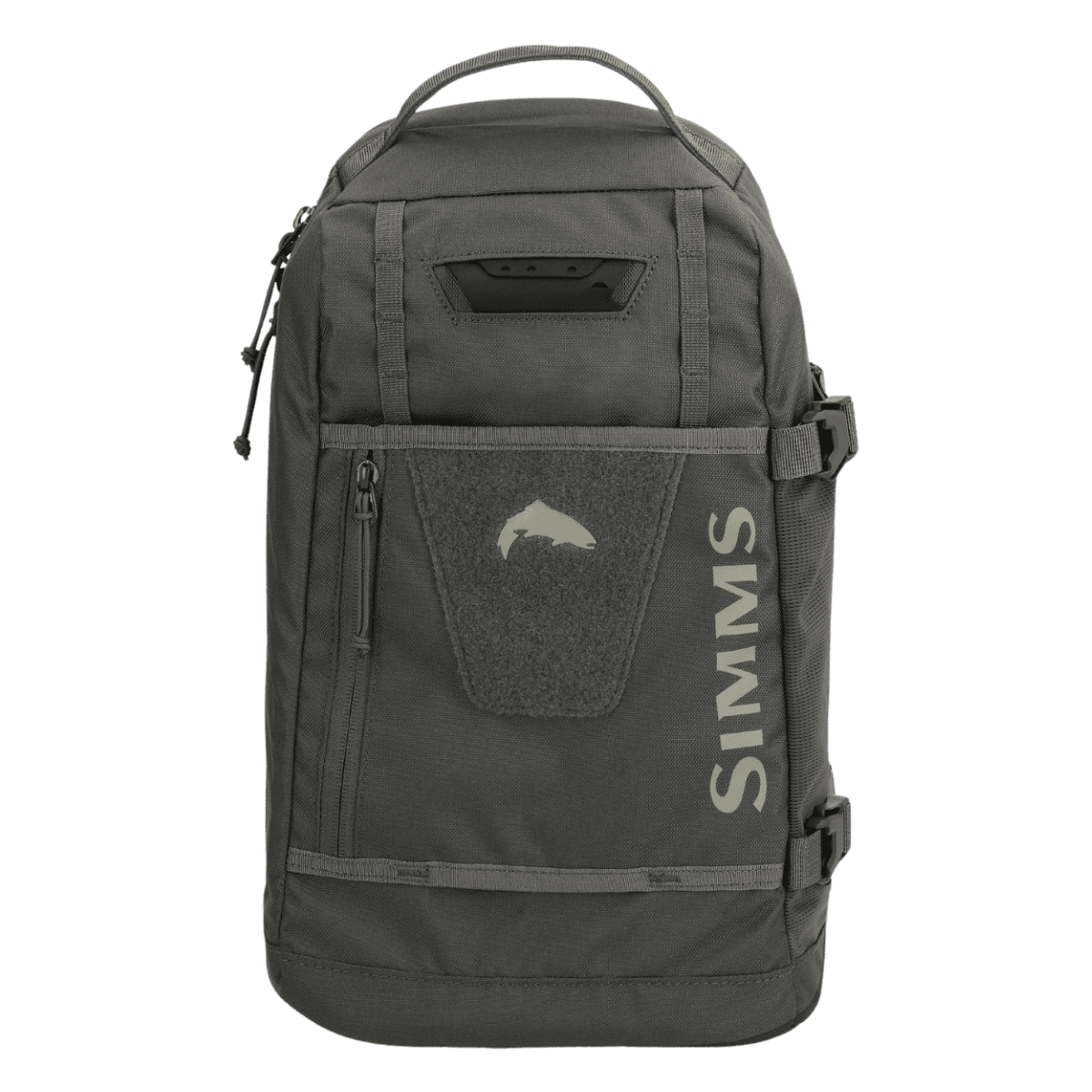 SIMMS TRIBUTARY FISHING SLING PACK - BASALT - FRONT VIEW