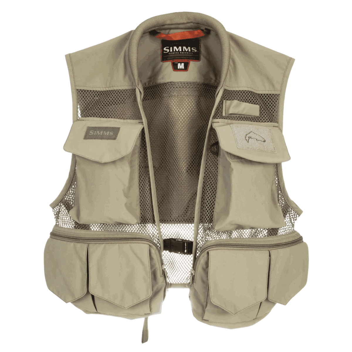 SIMMS TRIBUTARY FISHING NYLON VEST - TAN - MAIN IMAGE