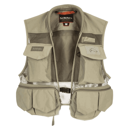 SIMMS TRIBUTARY FISHING NYLON VEST - TAN - MAIN IMAGE