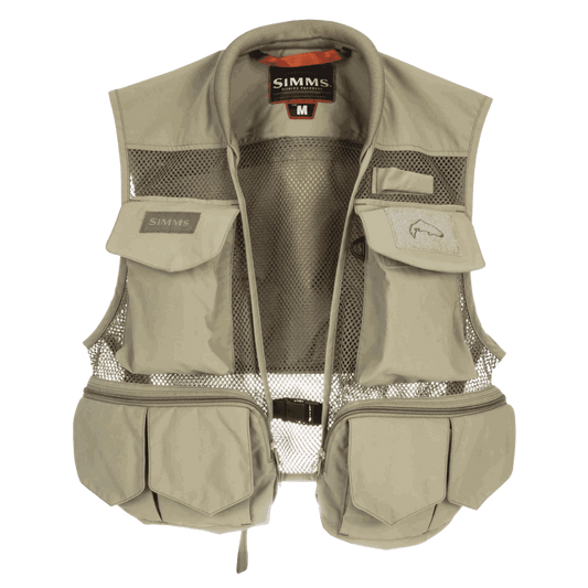 SIMMS TRIBUTARY FISHING NYLON VEST - TAN - MAIN IMAGE
