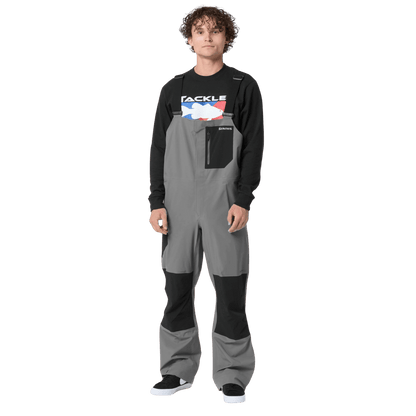 SIMMS VAPOR ELITE BIB - GUNMETAL WW FRONT 