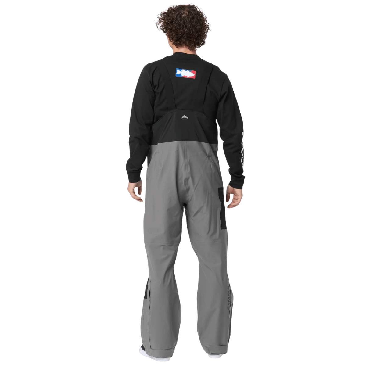 SIMMS VAPOR ELITE BIB - GUNMETAL WW BACK