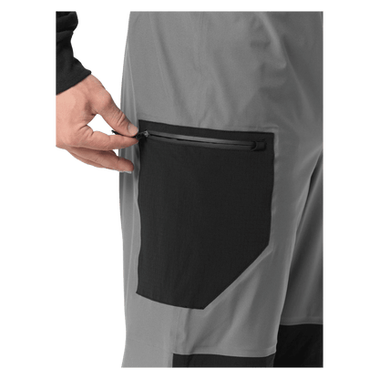 SIMMS VAPOR ELITE BIB - GUNMETAL WW SIDE 