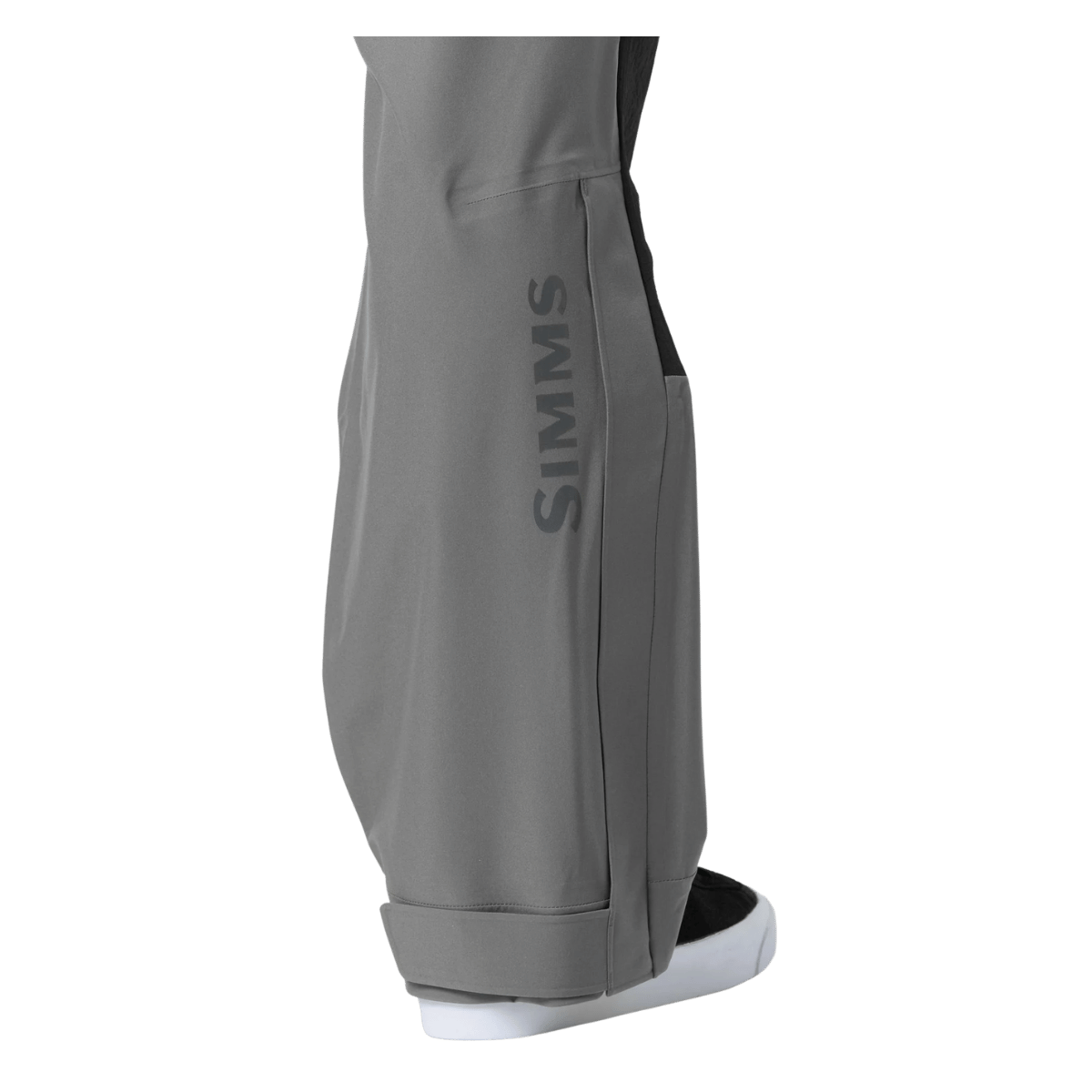 SIMMS VAPOR ELITE BIB - GUNMETAL WW BOTTOM BACK