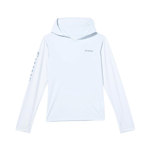 SIMMS KIDS SOLAR TECH HOODY - BIMINI BLUE VIEW FRONT