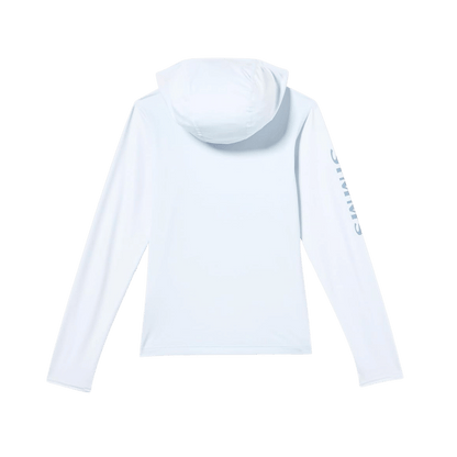 SIMMS KIDS SOLAR TECH HOODY - BIMINI BLUE BACK VIEW