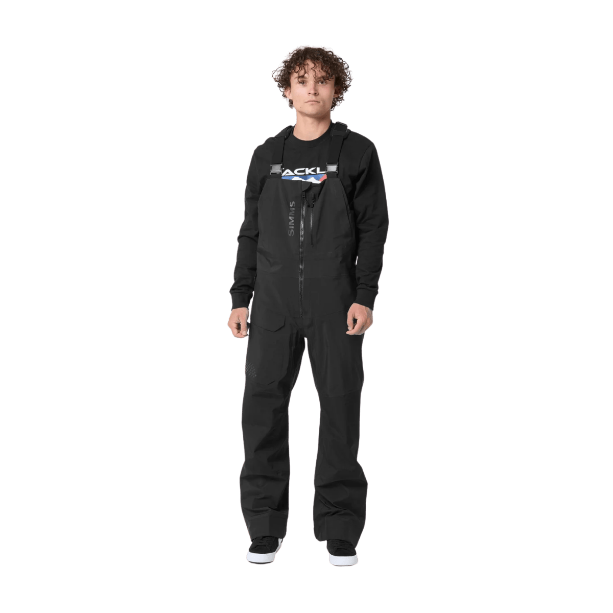 SIMMS PRODRY BIB - BLACK WW FRONT