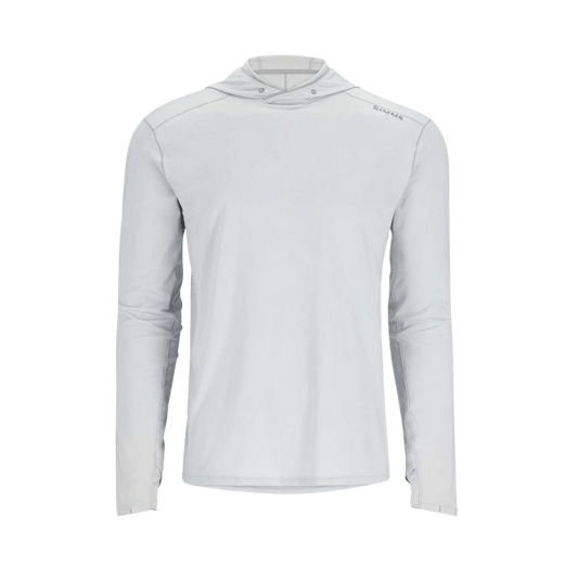 SIMMS SOLARFLEX HOODY - STERLING - FRONT VIEW