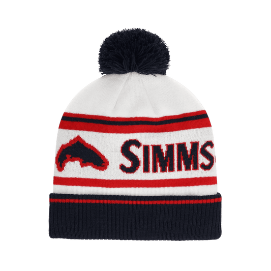 SIMMS TIP-UP POM BEANIE - AMERICANA