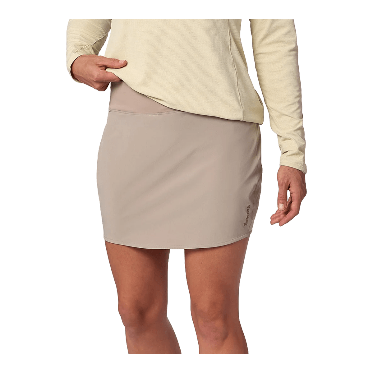 SIMMS WOMEN'S SIMMS SKORT - DOLOMITE - ON PERSON VIEW