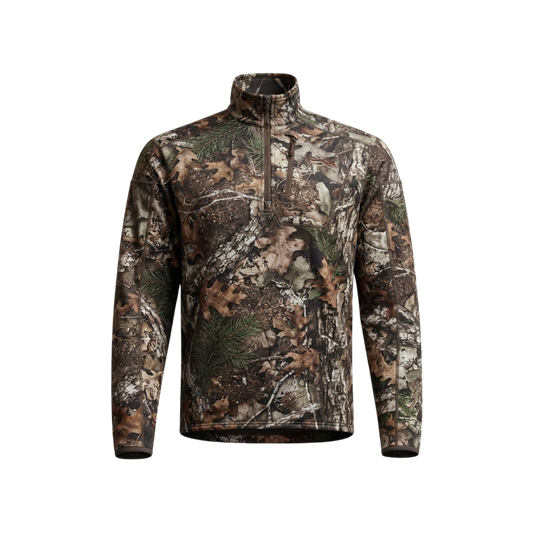 SITKA ALPHA FLEECE 1/4 ZIP P/O TIMBER