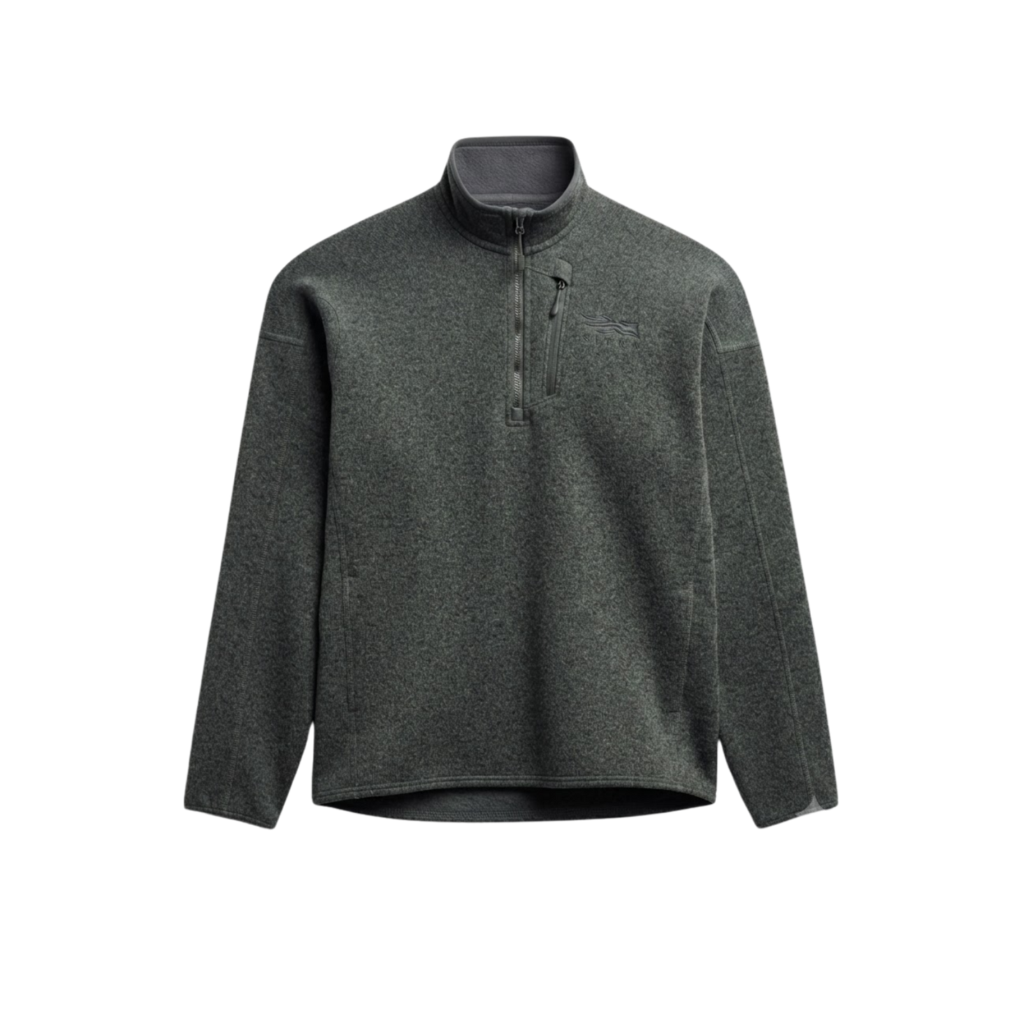 SITKA ALPHA FLEECE 1/4 ZIP P/O GRANITE