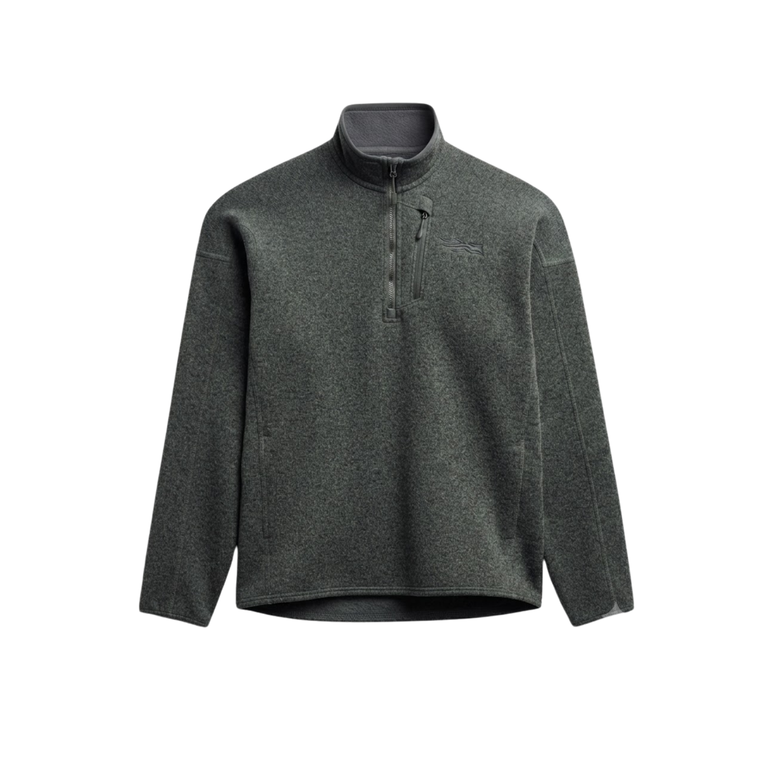 SITKA ALPHA FLEECE 1/4 ZIP P/O GRANITE