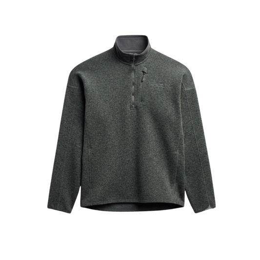 SITKA ALPHA FLEECE 1/4 ZIP P/O GRANITE