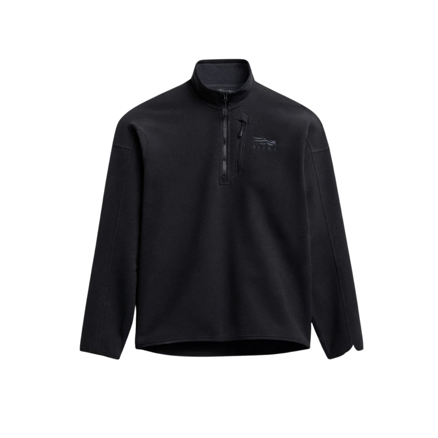 SITKA ALPHA FLEECE 1/4 ZIP P/O SITKA BLACK