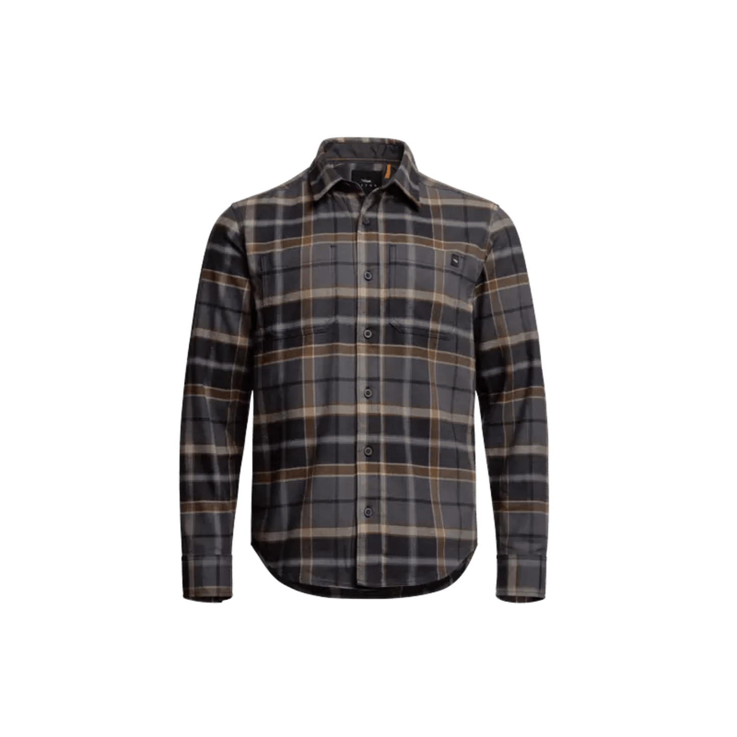 SITKA ASHLAND LW FLANNEL SHIRT BLACK CATTAIL PLAID