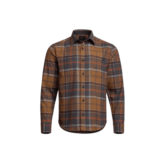 SITKA ASHLAND LW FLANNEL SHIRT CHERRY SEQUOIA PLAID