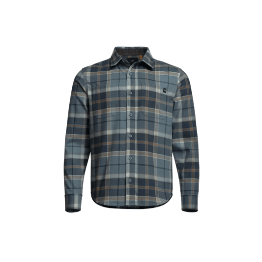 SITKA ASHLAND LW FLANNEL SHIRT MIDNIGHT SPRUCE PLAID