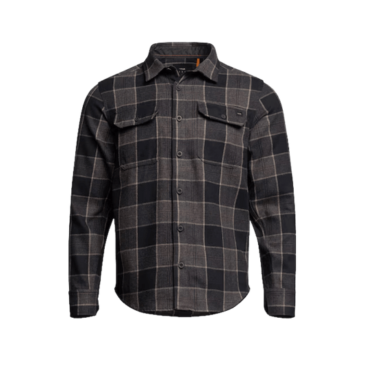 SITKA HARDWOOD HW FLANNEL SHIRT IRON GRAY FALL PLAID