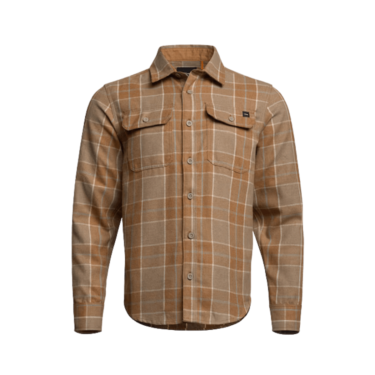 SITKA HARDWOOD HW FLANNEL SHIRT SEQUOIA BROWN FALL PLAID