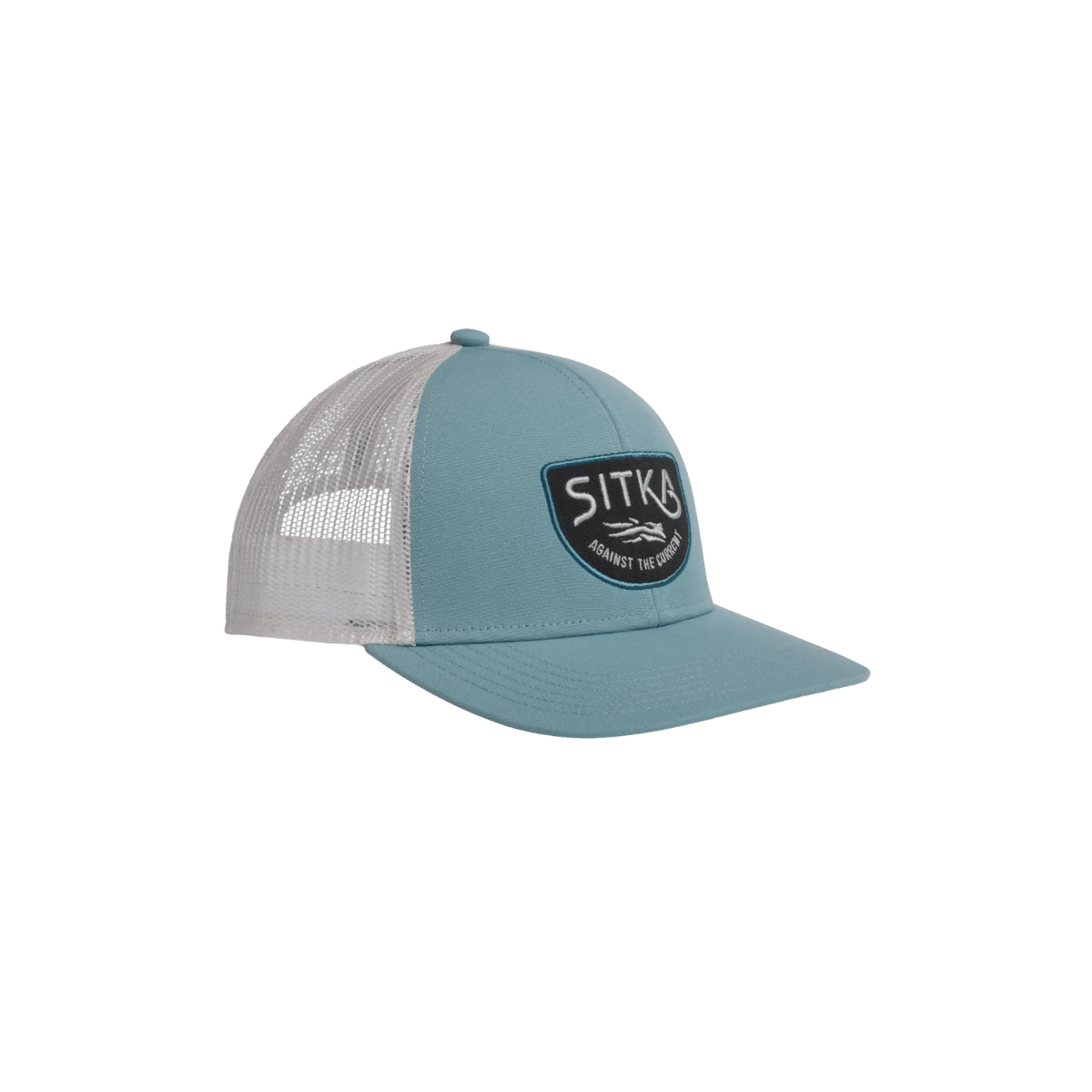 SITKA HOOKED MID PRO TRUCKER SURF BLUE, SIDE ANGLE