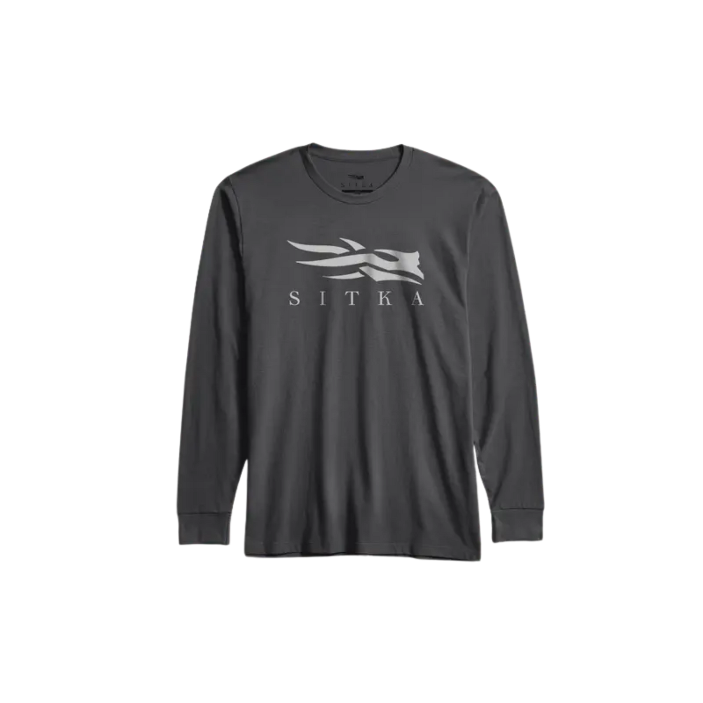 SITKA ICON L/S CREWNECK TEE IRON GREY