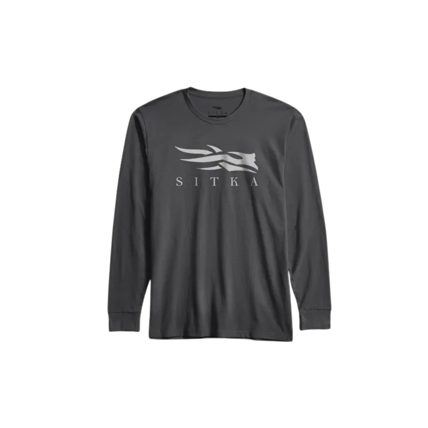 SITKA ICON L/S CREWNECK TEE IRON GREY