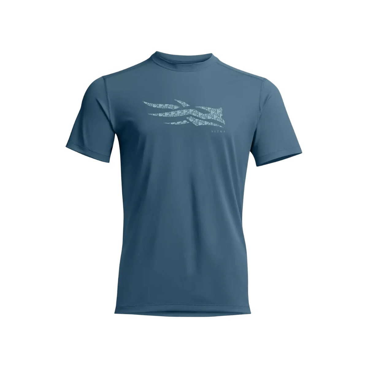 SITKA ICON SCALES TECH TEE, BLUE SPRUCE, FRONT ANGLE, MD, LG, XL, XXL