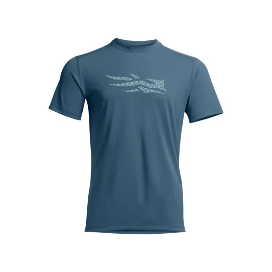 SITKA ICON SCALES TECH TEE, BLUE SPRUCE, FRONT ANGLE, MD, LG, XL, XXL