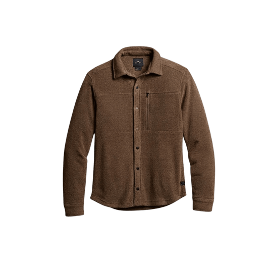 SITKA SNOWCREST LS SHIRT SEQUOIA BROWN HEATHER