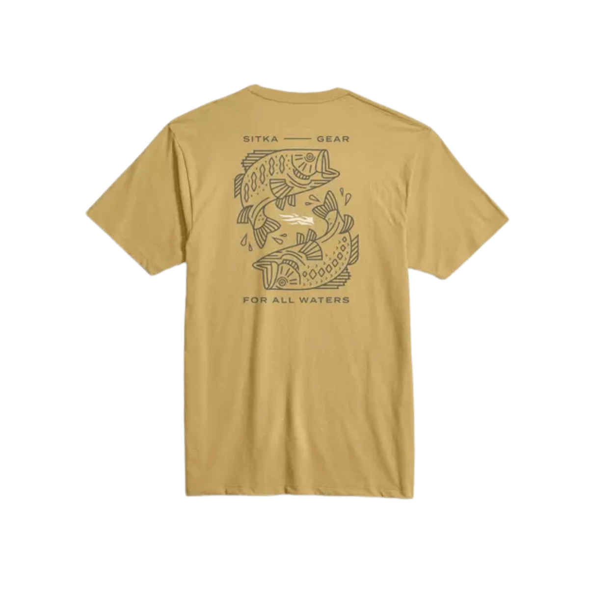 SITKA TARGET TEE STRAW YELLOW BASS