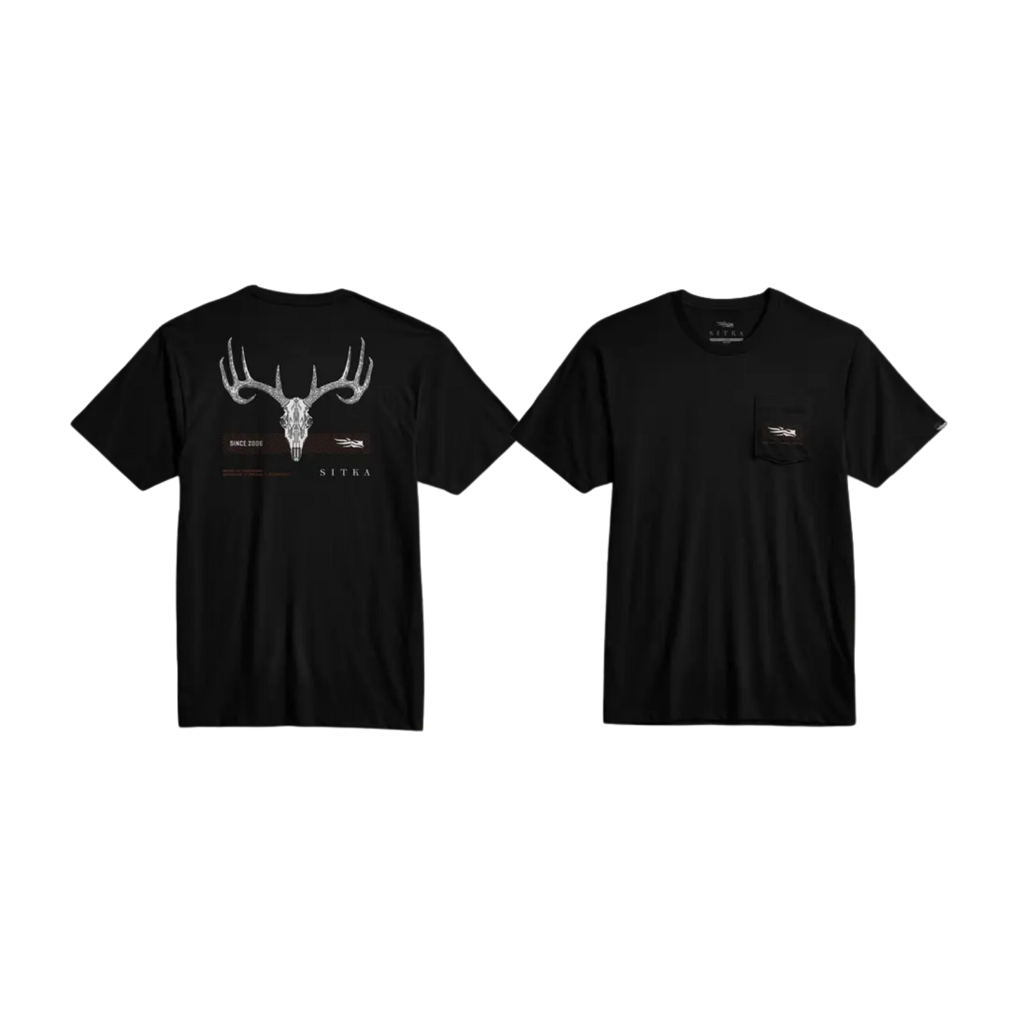 SITKA TECH WHITETAIL POCKET TEE SITKA BLACK