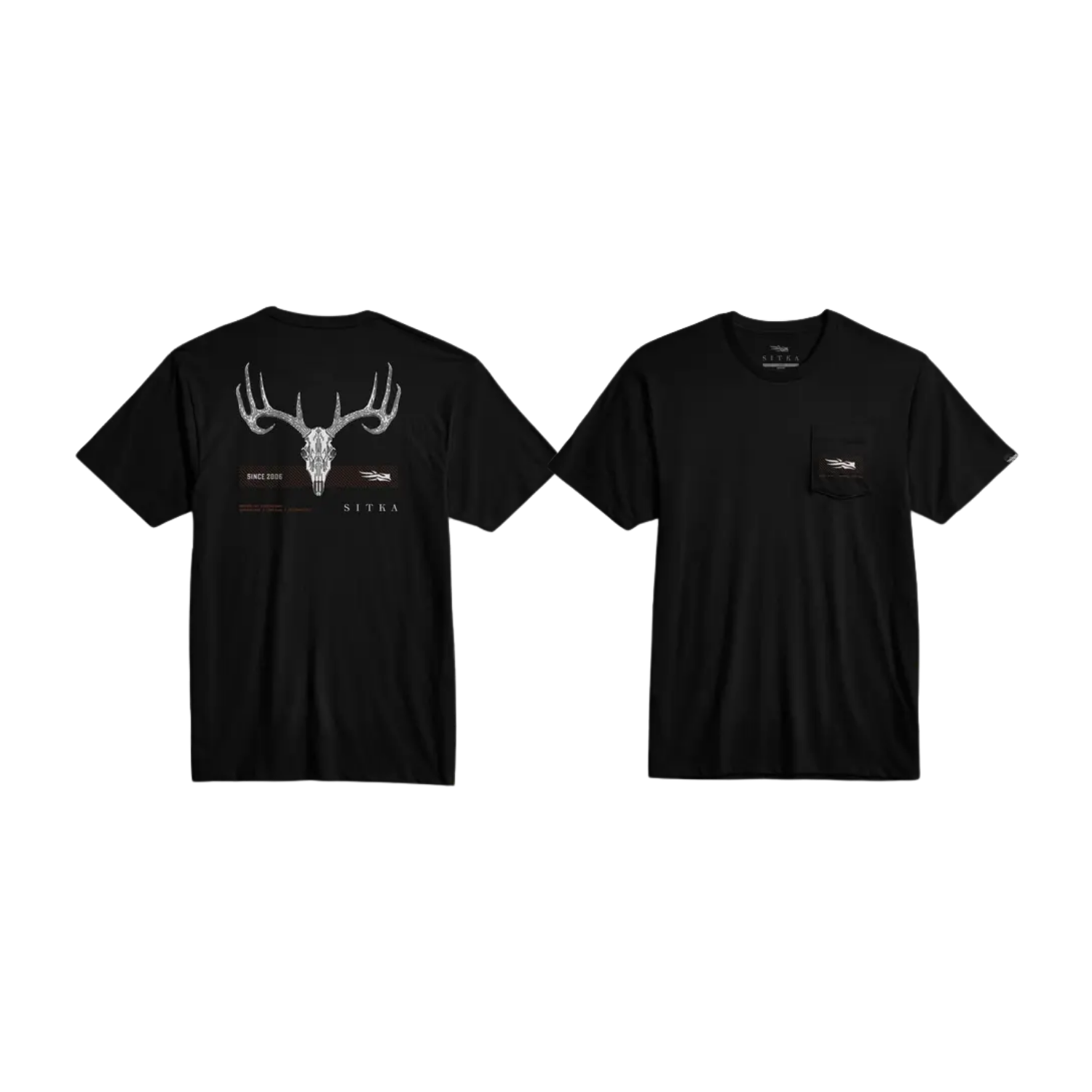 SITKA TECH WHITETAIL POCKET TEE SITKA BLACK
