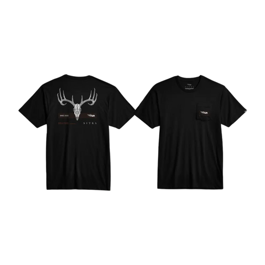 SITKA TECH WHITETAIL POCKET TEE SITKA BLACK