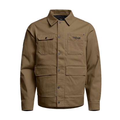 SITKA GRINDSTONE CHORE COAT - COYOTE - FRONT VIEW