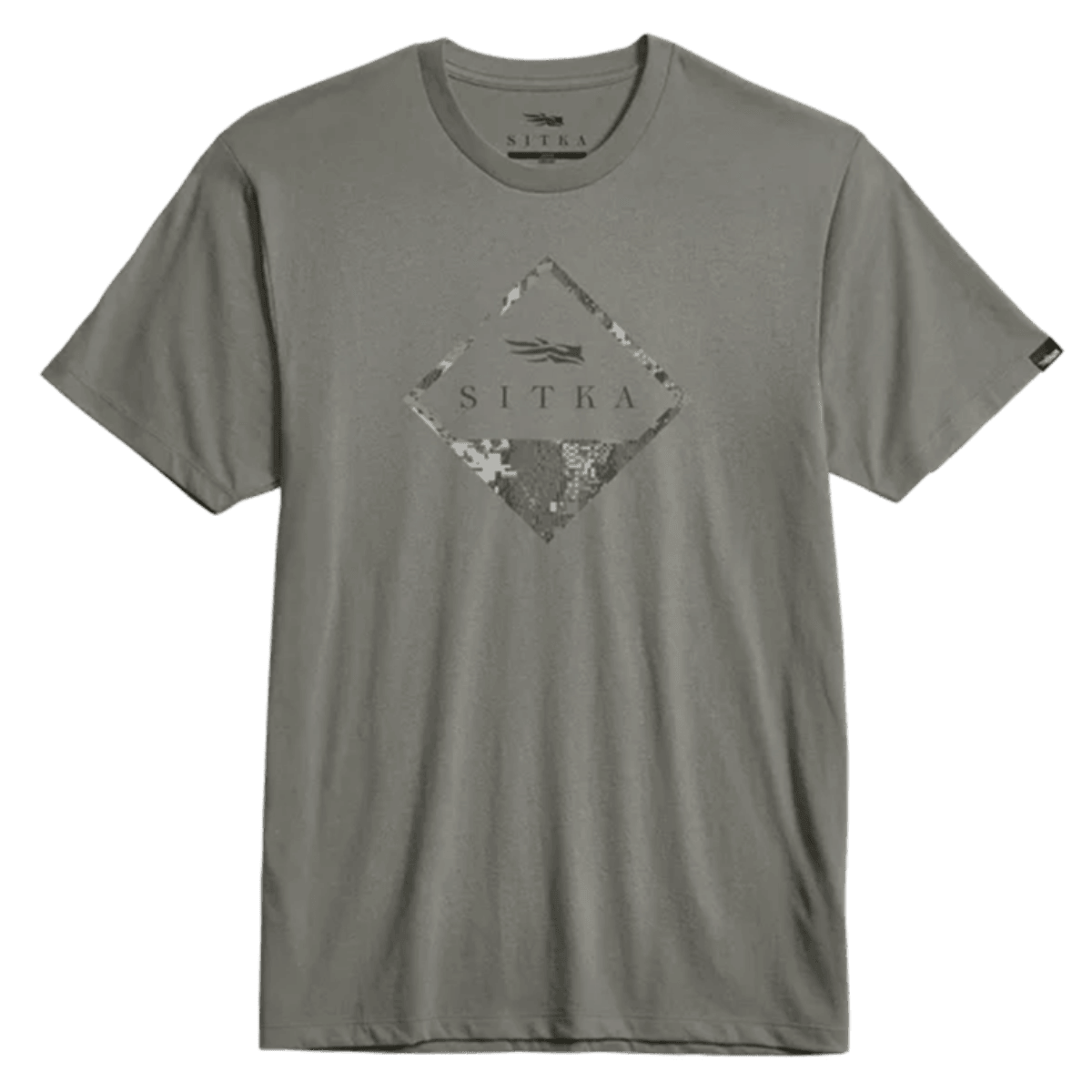 SITKA OPTIFADE BADGE TEE - FIELD GRAY - MAIN IMAGE