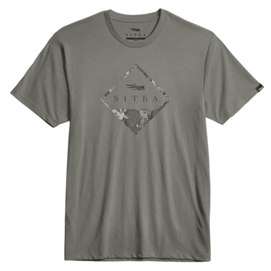 SITKA OPTIFADE BADGE TEE - FIELD GRAY - MAIN IMAGE