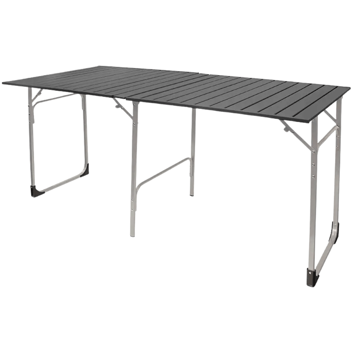 GCI OUTDOOR SLIM FOLD TABLE XL - BLACK CHROME_FRONT ANGLE