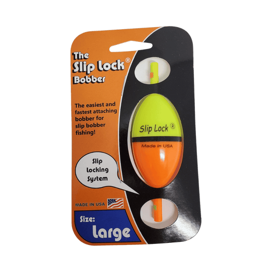 CLEAR BLUE SLIP LOCK BOBBER - LARGE