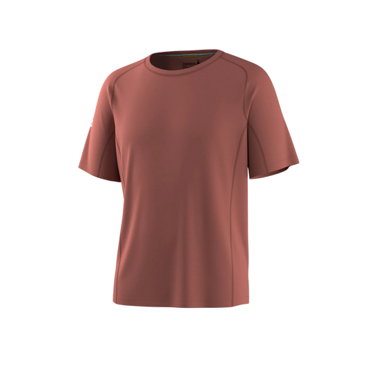 SMARTWOOL ACTIVE ULTRALITE SHORT SLEEVE BURNT SIENNA