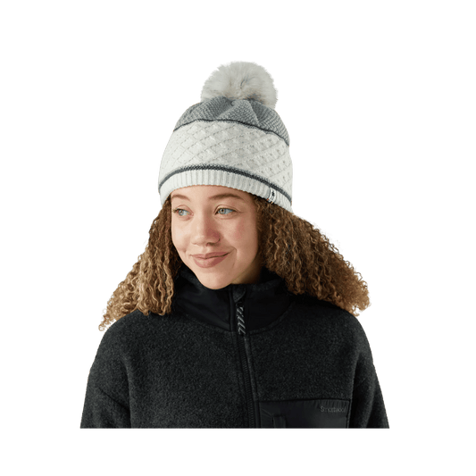 SMARTWOOL CABLE KNIT POM BEANIE NATURAL