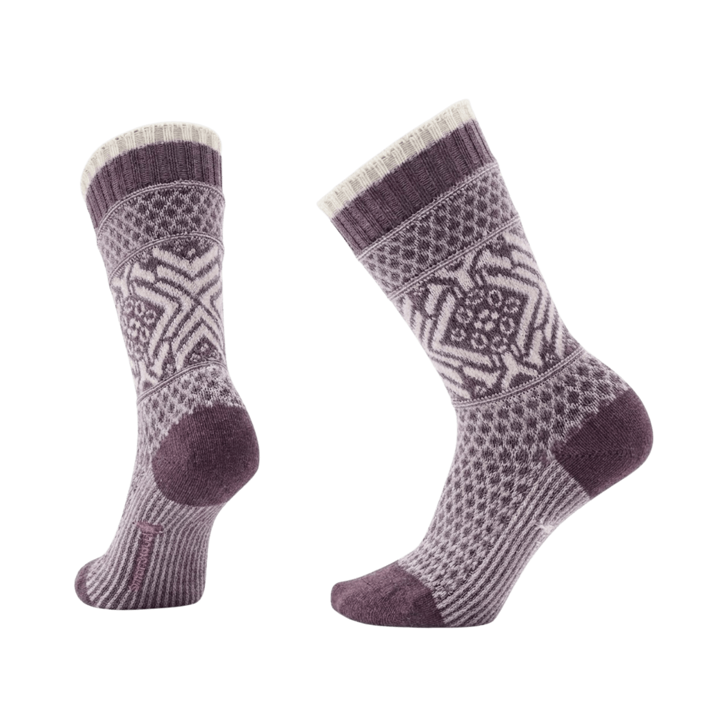 SMARTWOOL EVERYDAY POPCORN SNOWFLAKE PURPLE DAWN