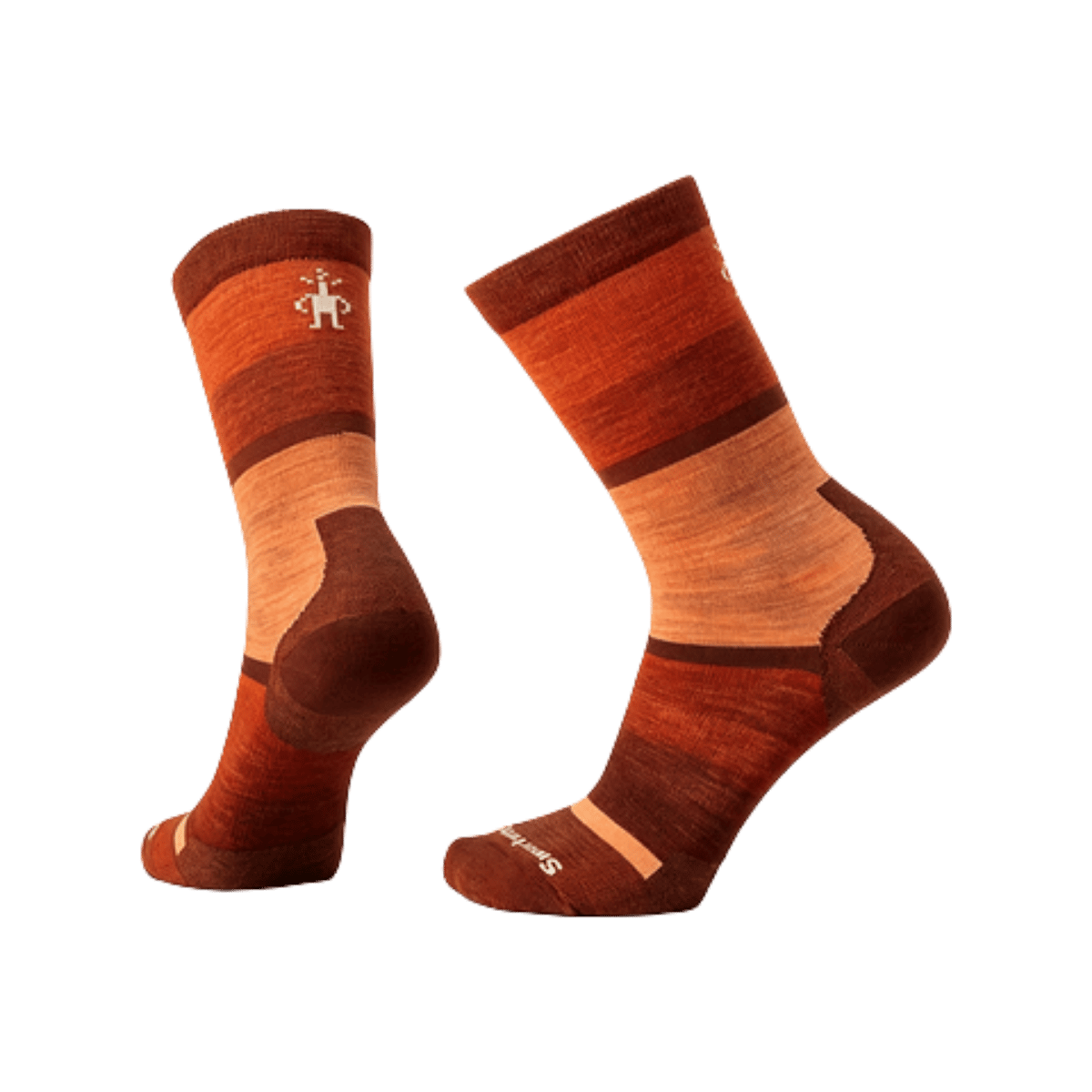 SMARTWOOL EVERYDAY ROBBERS ROOST NO CUSH ORANGE RUST