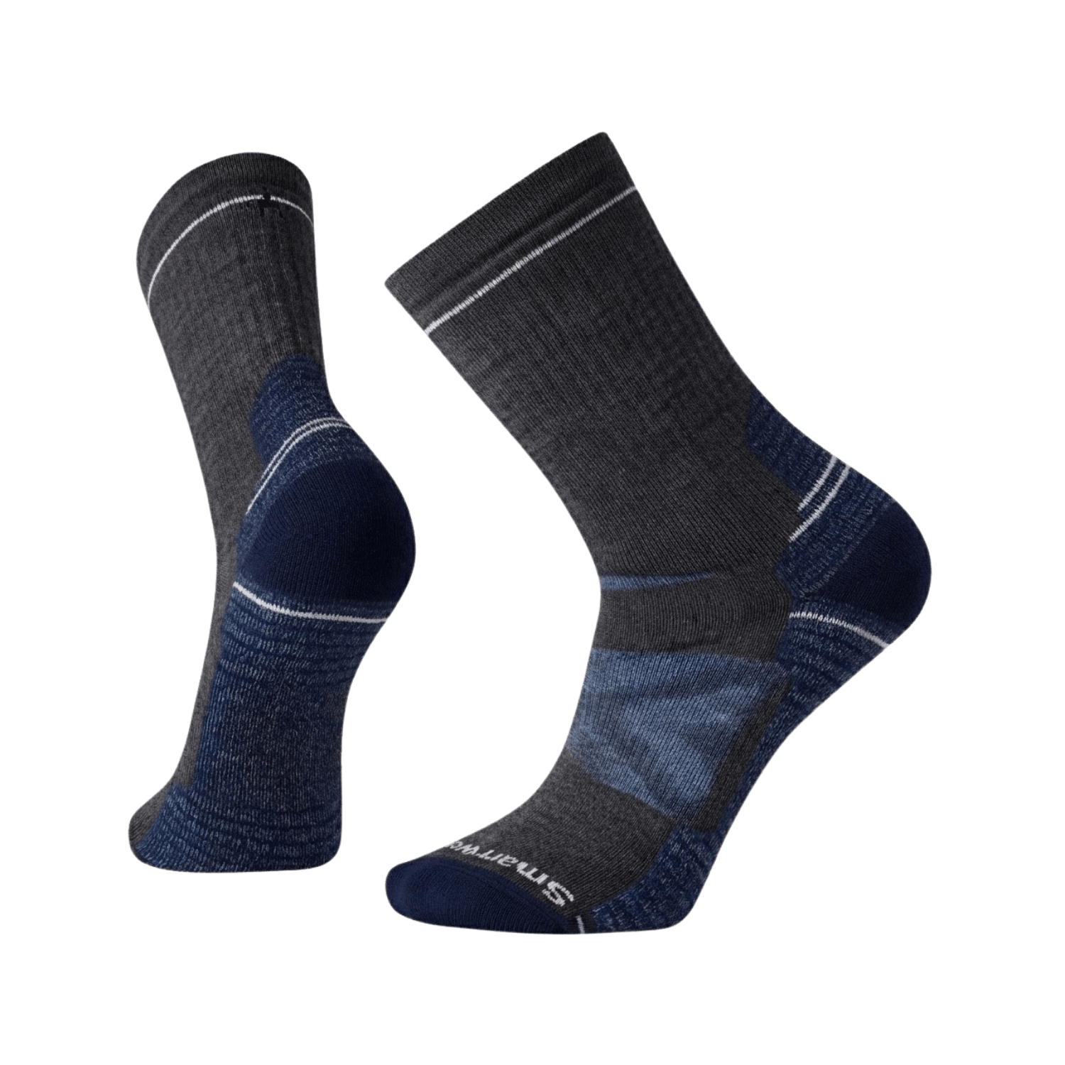 SMARTWOOL HIKE CUSHION CREW SOCKS DEEP NAVY NF BLUE