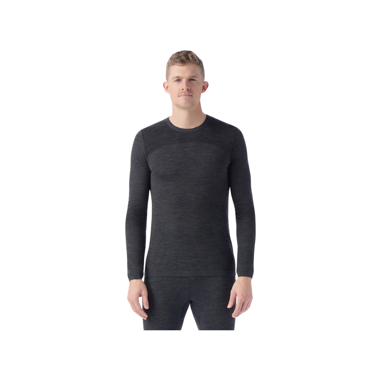 SMARTWOOL INTRAKNIT MERINO BL CREW CHARCOAL BLACK