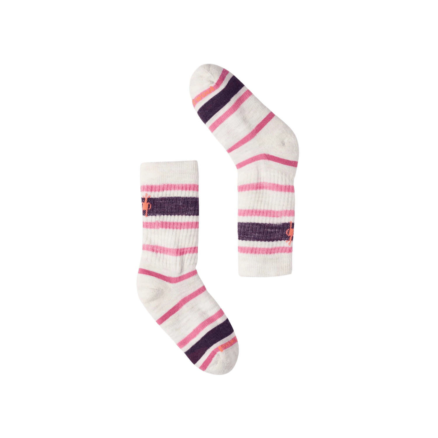 SMARTWOOL K HIKE LGT CUSH STRIPED SOCK MOONBEAM