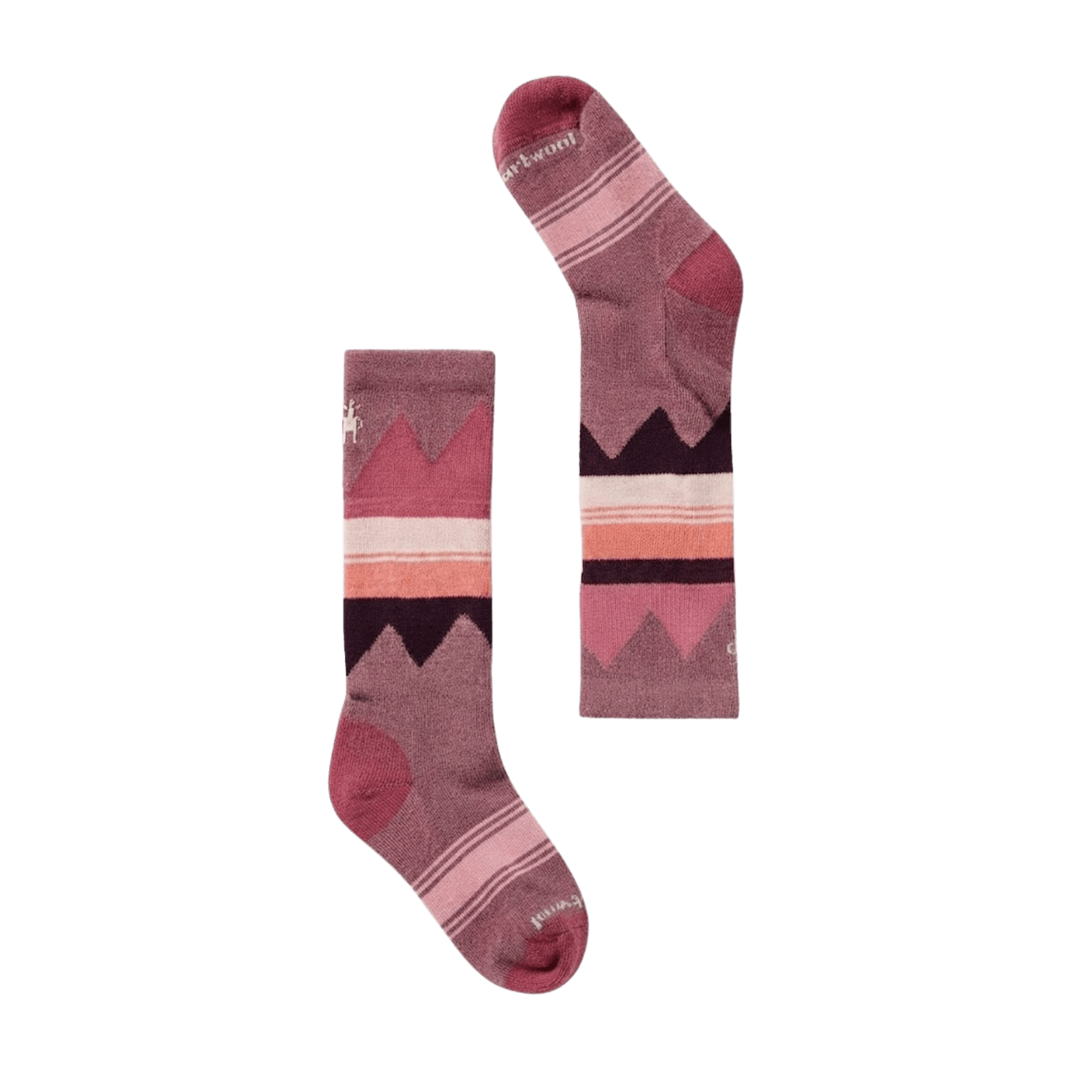 SMARTWOOL K SKI LGHT CUSH OTC SOCK GARDEN PINK