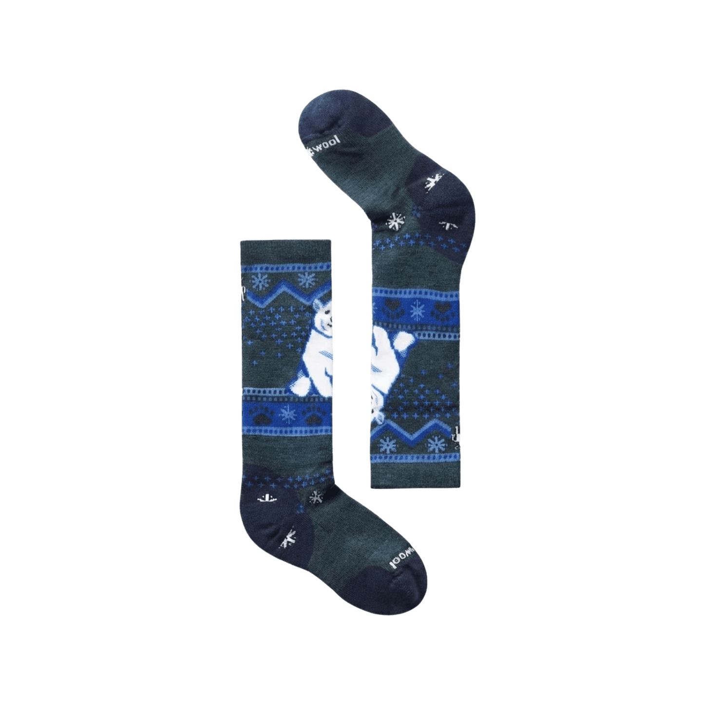SMARTWOOL K WNTRSPRT FULL CUSH OTC SOCK NIGHTFALL BLUE