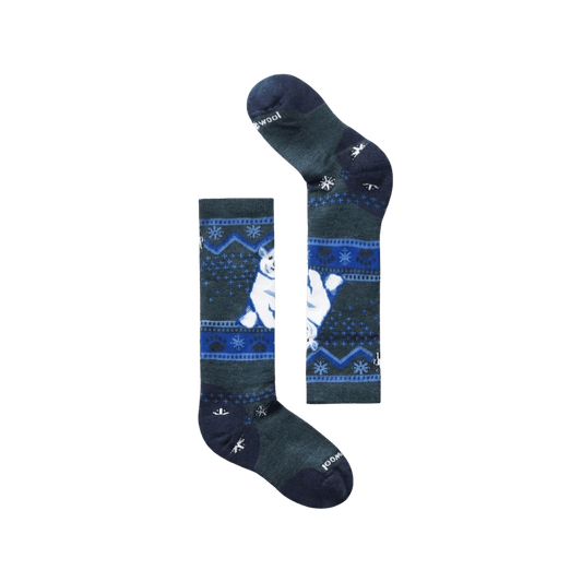 SMARTWOOL K WNTRSPRT FULL CUSH OTC SOCK NIGHTFALL BLUE