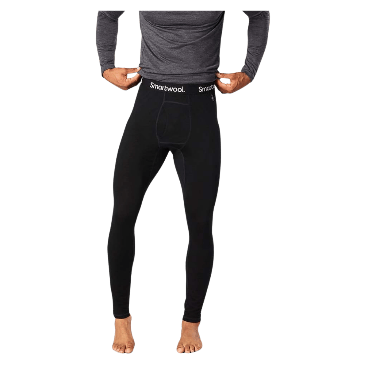 SMARTWOOL MEN'S MERINO 150 BASELAYER BOTTOM - BLACK